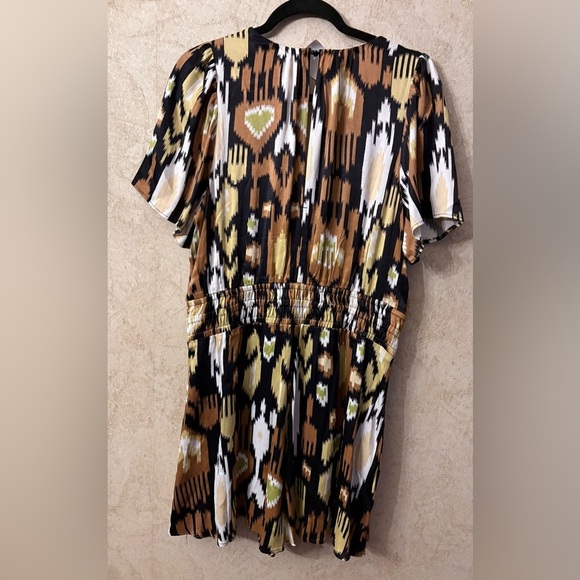 Anthropologie Somerset Brown Printed Rompe - Picture 3 of 6